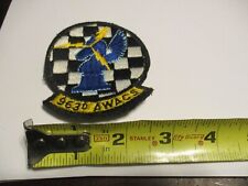 963rd AWACS AIRBORNE AIR CONTROL SQUADRON BLUE KNIGHTS USAF CHESS 60'S&70S PATCH for sale  Shipping to South Africa