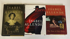 Usado, Lote de 3 Libros de Tapa Dura de Isabel Allende: Hija de la Fortuna, El Zorro, La Suma de segunda mano  Embacar hacia Argentina