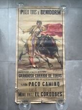 Ancienne affiche corrida d'occasion  Moutiers-les-Mauxfaits
