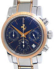 Relógio Girard Perregaux Ferrari cronógrafo ouro rosa 18k/aço azul 38 mm BP 8020 comprar usado  Enviando para Brazil
