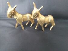 Pair brass donkeyd for sale  LEICESTER