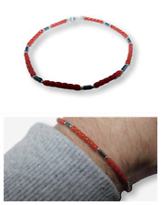 Handmade bracelet red usato  Torre Del Greco