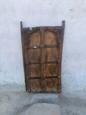 Antigua puerta delantera india de hierro ajustada hecha a mano floral tallada puerta ventana de madera, usado segunda mano  Embacar hacia Argentina