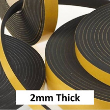 2mm Thick - Neoprene Adhesive Backed Foam Sponge Strip Roll Sheet Tape Sticky for sale  Shipping to South Africa