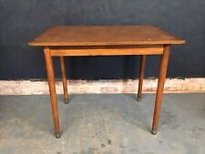 Vintage Post Office Desk Writing Desk Leather Top Brass Feet, used for sale  Shipping to South Africa