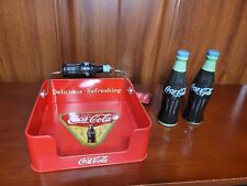 Soporte para servilletas Coca Cola + botella de Coca-Cola agitadores de sal y pimienta, usado segunda mano  Embacar hacia Argentina