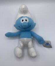Personagem de TV Nanco Smurfs pelúcia azul feliz branco bicho de pelúcia 9 polegadas comprar usado  Enviando para Brazil