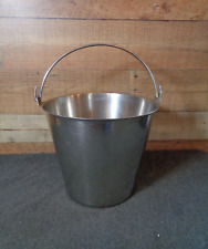 Usado, Balde/balde veterinário vintage BLOOMFIELD 18-8 aço inoxidável sem costura 12,5 qt comprar usado  Enviando para Brazil