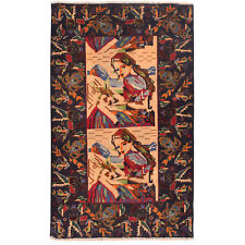 Tapete de lã afegão tradicional feito à mão tapete de quarto infantil 2'8x4'7 pés-3289, usado comprar usado  Enviando para Brazil