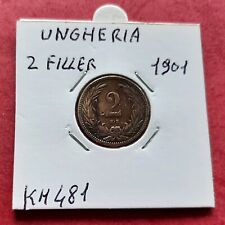 Ungheria filler 1901 usato  Montesilvano