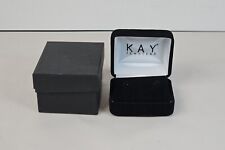 Caja de Pendientes de Terciopelo Negro Vacío Kay Jewelers con Caja de Presentación NUEVO Anillo de Reedición segunda mano  Embacar hacia Argentina