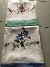 Coppia antichi asciugamani usato  Novara