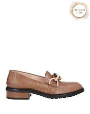 RRP€335 AGL ATTILIO GIUSTI LEOMBRUNI Leather Loafer Shoes US7 UK4 EU37 Brown for sale  Shipping to South Africa