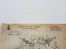 Weber carburatore adha usato  Vimodrone
