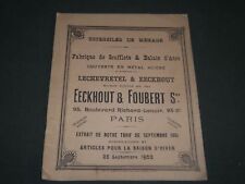 1902 eeckhout foubert d'occasion  Expédié en Belgium