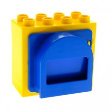 1x LEGO Duplo Window Frame Small 2x4x3 Yellow Door Blue Letter Box 2230c01 61649 for sale  Shipping to South Africa