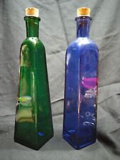 Coppia bottiglie colorate usato  Taranto