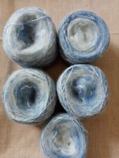 3 pelotes coton bleu ciel d'occasion  Valmondois