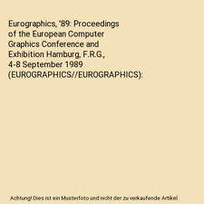 Eurographics proceedings the gebraucht kaufen  Trebbin