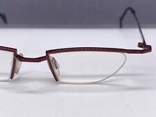 Theo Glasses Women's Red Small Lens Metal Vintage 1990s Shovel Head for sale  Shipping to South Africa