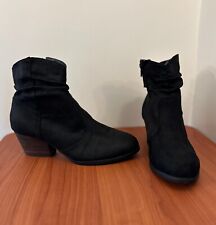 Botas de tornozelo Bella Vita Helena femininas camurça preta desleixada conforto 10W comprar usado  Enviando para Brazil