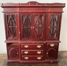 Dolls House Miniature Dresser Display Unit. Mahogany 1:12. See Desc for sale  Shipping to South Africa