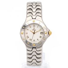 Relógio de quartzo feminino Ebel Sportwave E6087621 dois tons aço inoxidável data + caixa, usado comprar usado  Enviando para Brazil