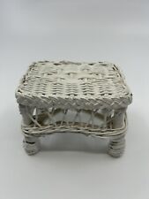 Doll House Wicker Coffee Table   4 3/4  in (l)  x 3 1/2 inch (w)  3 1/2 (h) for sale  Shipping to South Africa