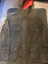 Green waxed jacket for sale  LONDON