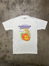 Camisa Travel Storm Band verdadeira vintage anos 90 I Surviv Hurricane Andrew Florida comprar usado  Enviando para Brazil