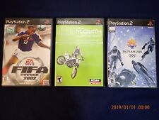 Playstation PS2 Game  FIFA Soccer 2002 Salt Lake 2002 Jeremy McGrath Supercross for sale  Shipping to South Africa
