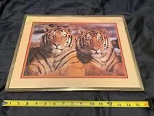 Vintage framed tigers for sale  Quincy