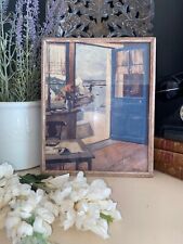 COUNTRY HOUSE SALE R Wintz Blue Door French Impressionist Picture Framed Art for sale  Shipping to South Africa