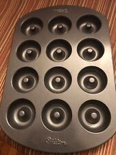 Wilton 12 Cavity MINI DONUT Non Stick Pan Bakeware Cakes Cookie Baking Tray Tin, used for sale  Shipping to South Africa