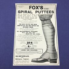 Fox puttees 1902 for sale  BRIDPORT