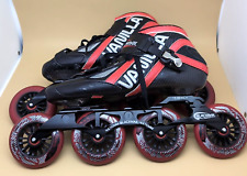 Vanilla Red Black Inline Speed Skates Size 12 Blackmail 4x110mm 13.33in Roller for sale  Shipping to South Africa