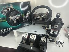 Logitech G25 Driving Force Racing Wheel + 3 Pedal Set Unit + Shifter Unit (LOT) for sale  Shipping to South Africa