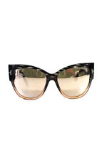 Óculos de sol feminino Tom Ford metálico ombre estampa abstrata olho de gato marrom comprar usado  Enviando para Brazil
