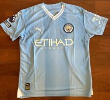 Camiseta deportiva para hombre Manchester City Puma 2023/24 Haaland #9 talla pequeña segunda mano  Embacar hacia Argentina