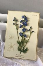 MARKS & SPENCER DELPHINIUM WALL Plaque Hand Painted Retro Vintage 3D Image for sale  Shipping to South Africa