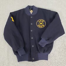 Late Show Jacket Mens Small Blue David Letterman Varsity Jacket Wool USA, used for sale  Shipping to South Africa