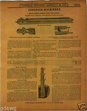 1915 papel ad 9 Pg concreto postes de cercas Cinder bloque formas Leader segunda mano  Embacar hacia Argentina