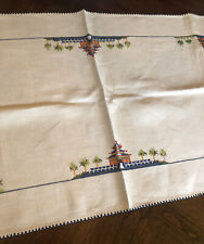 Vtg embroidered table for sale  Albany