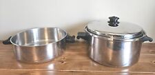 Saladmaster Stainless Dallas USA 6 Qt Stock Pot Dutch Oven Vapo & Dome Lid for sale  Shipping to South Africa