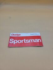 1976 dodge sportsman for sale  Cortland