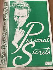 Personal secrets harry for sale  Cherry Valley