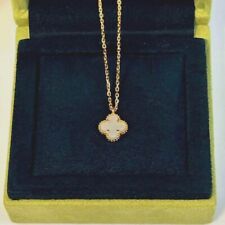 Colar Van Cleef Arpels Sweet Alhambra madrepérola ouro K18 com caixa, usado comprar usado  Enviando para Brazil