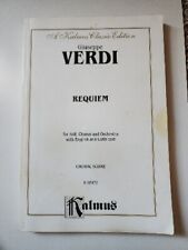 Libro de bolsillo latino Giuseppe Verdi Réquiem Soli, coro y orquesta K 06472 segunda mano  Embacar hacia Argentina