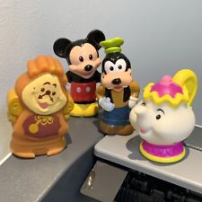 4 figuras ridículas de Fisher-Price Little People de Disney Mickey Mrs Potts Cogsworth, usado segunda mano  Embacar hacia Argentina