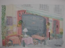 Aquarelle originale restaurant d'occasion  Vaires-sur-Marne